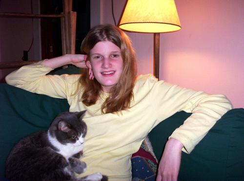 Katie & Fluffy 2003